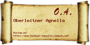 Oberleitner Agnella névjegykártya